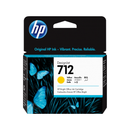 HP 712 29 ml geltono rašalo kasetė