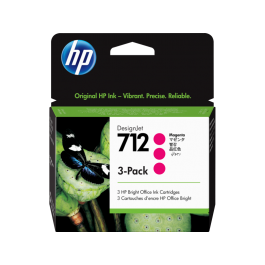 HP 712 purpurinio rašalo kasečių komplektas