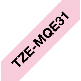 Brother TZe-MQE31 pastelinė rožinė juostelė (12mm)