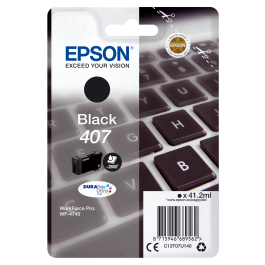 Epson 407 juodo rašalo kasetė