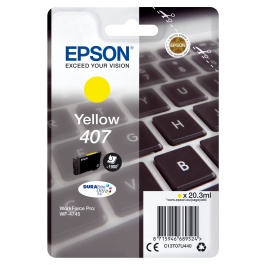 Epson 407 geltono rašalo kasetė