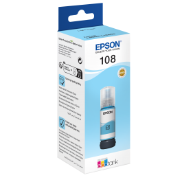 Epson 108 šviesiai mėlyno rašalo buteliukas