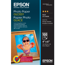 Foto popierius Epson Glossy (10x15cm; 100 lapų)