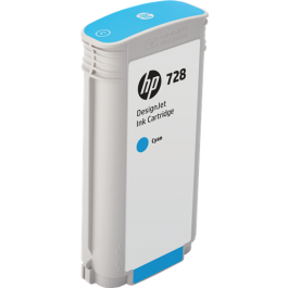 HP 728 mėlyno rašalo kasetė (130 ml)