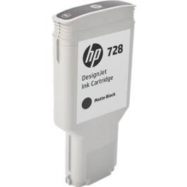 HP 728 matinio juodo rašalo kasetė (300 ml)